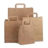 Recycled Brown Carrier Bags with Flat Handles