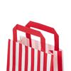 Red Candy Stripe Paper Carrier Bags [HappyPack.me Brand]