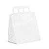 White Patisserie Carrier Bags with Flat Handles