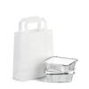 White Carrier Bags with Flat Handles