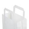 White Carrier Bags with Flat Handles