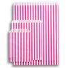 Pink Candy Stripe Paper Bags