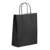 Black Premium Italian Paper Carrier Bags with Twisted Handles