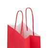 Cherry Red Premium Italian Paper Carrier Bags with Twisted Handles