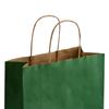 Dark Green Paper Carrier Bags with Twisted Handles