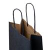 Italian Blue Paper One Bottle Bag with Twisted Handles