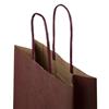 Italian Bordeaux Paper One Bottle Bag with Twisted Handles