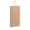 Italian Brown Paper One Bottle Bag with Twisted Handles