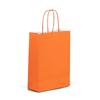 Orange Premium Italian Paper Carrier Bags with Twisted Handles