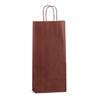 Italian Bordeaux Paper Two Bottle Bag with Twisted Handles