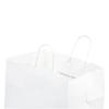 White Wide Base Paper Carrier Bags With Twisted Handles