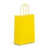 Yellow Premium Italian Paper Carrier Bags with Twisted Handles