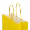 Yellow Premium Italian Paper Carrier Bags with Twisted Handles