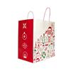 Iconic Christmas Wide Base Paper Carrier Bags With Twisted Handles