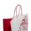 Iconic Christmas Wide Base Paper Carrier Bags With Twisted Handles