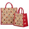 Smiling Santa Jute Bags with Luxury Padded Handles