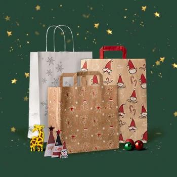 Christmas Carrier Bags