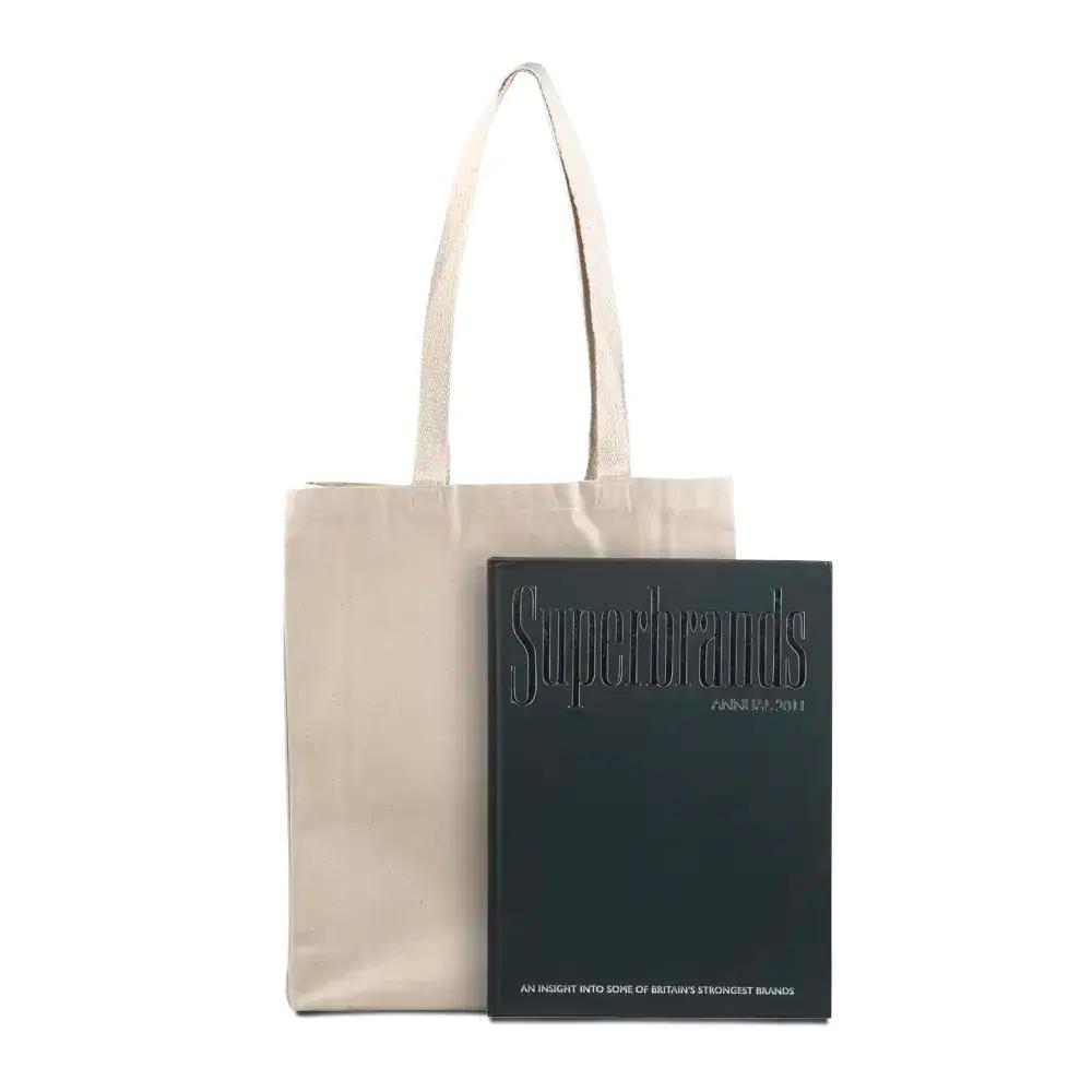 Heavyweight Natural Canvas Shopping Bags with Long Handles