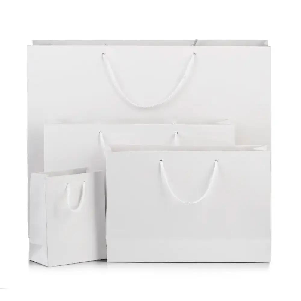 White Matt Boutique Paper Bags