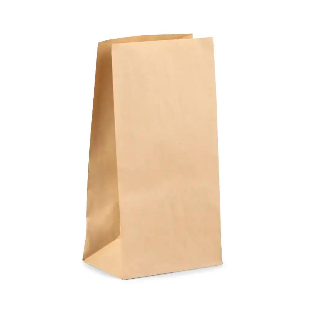 Block Bottom Brown Kraft Paper Bags