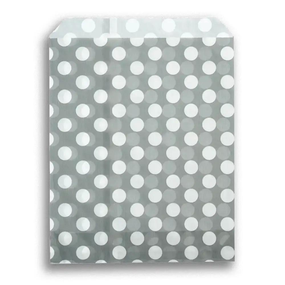 Grey Polka Dot Paper Bags