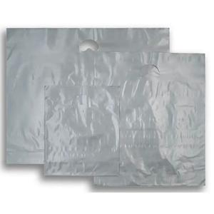 Silver Biodegradable Plastic Carrier Bags