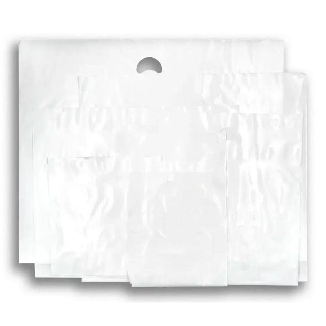 White Biodegradable Plastic Carrier Bags