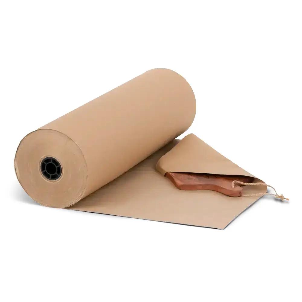 Large Recycled Brown Kraft Rolls, 88gsm, Rolls - 500mm x 200m