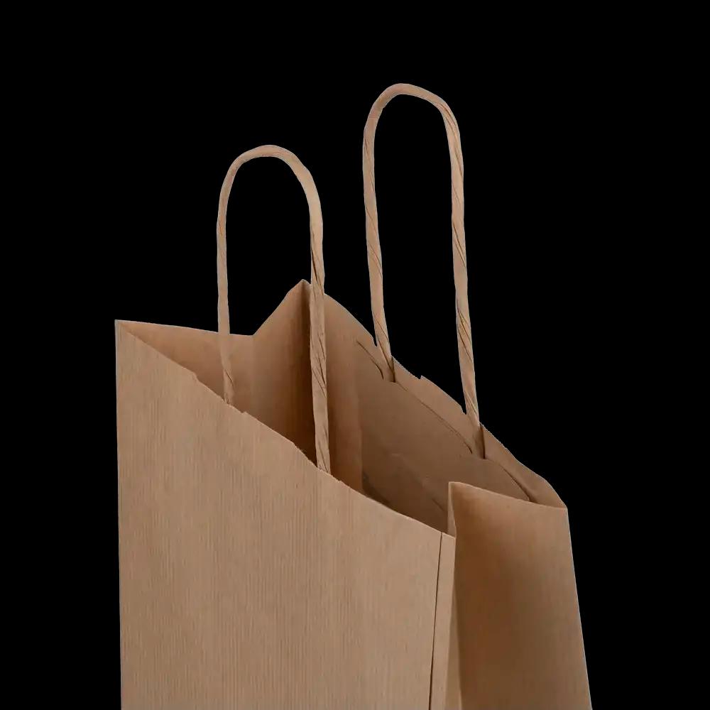 Brown Premium Italian Paper Carrier Bags with Twisted Handles