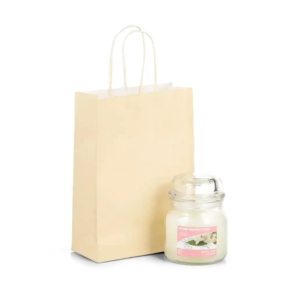 Ivory Premium Italian Paper Carrier Bags with Twisted Handles