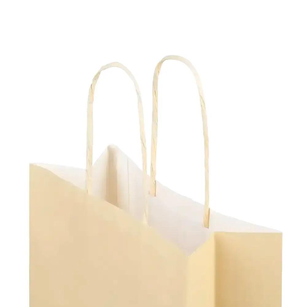 Ivory Premium Italian Paper Carrier Bags with Twisted Handles