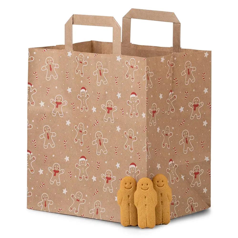Gingerbread Brown Patisserie Flat Handle Bags