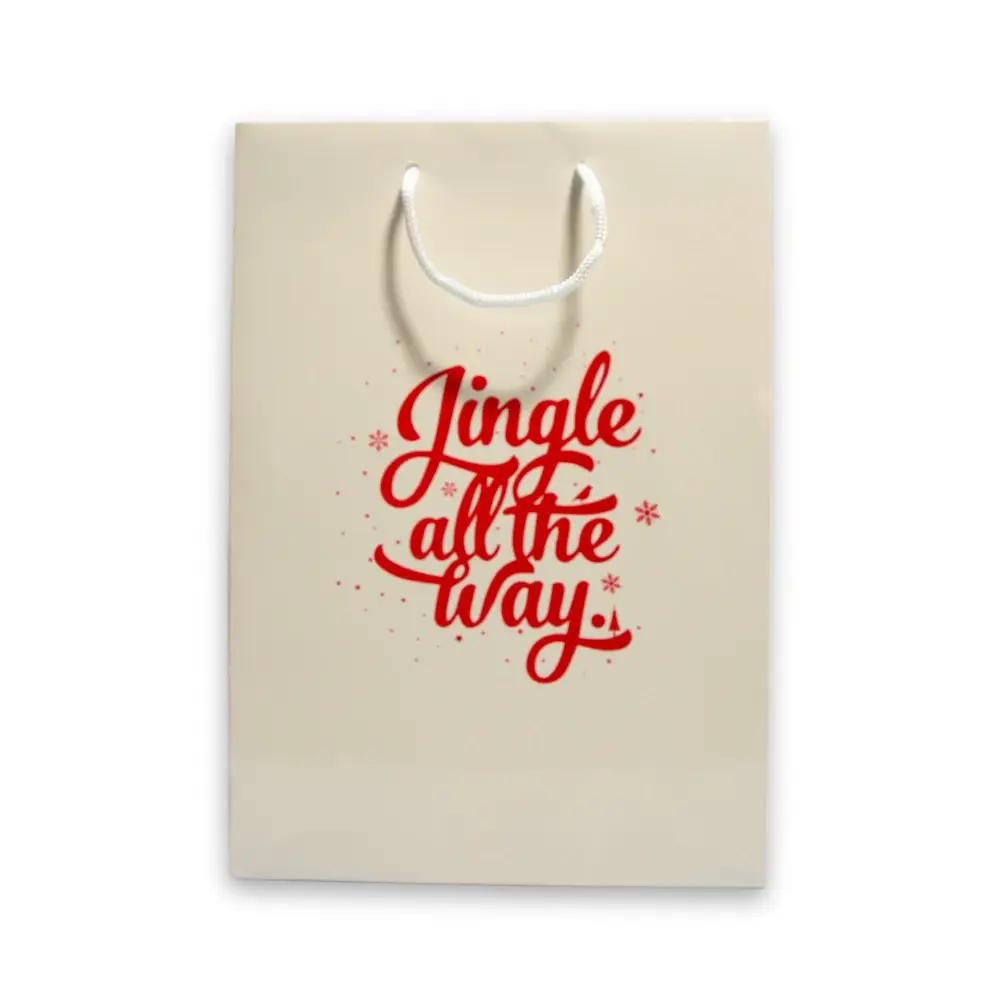 Jingle and Snow Gloss Boutique Paper Bags