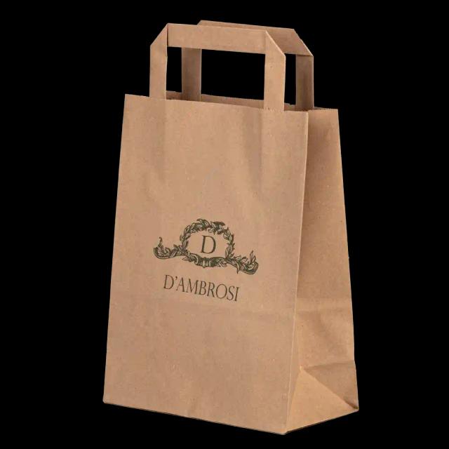 Printed Internal Flat Handle Paper Carrier Bags