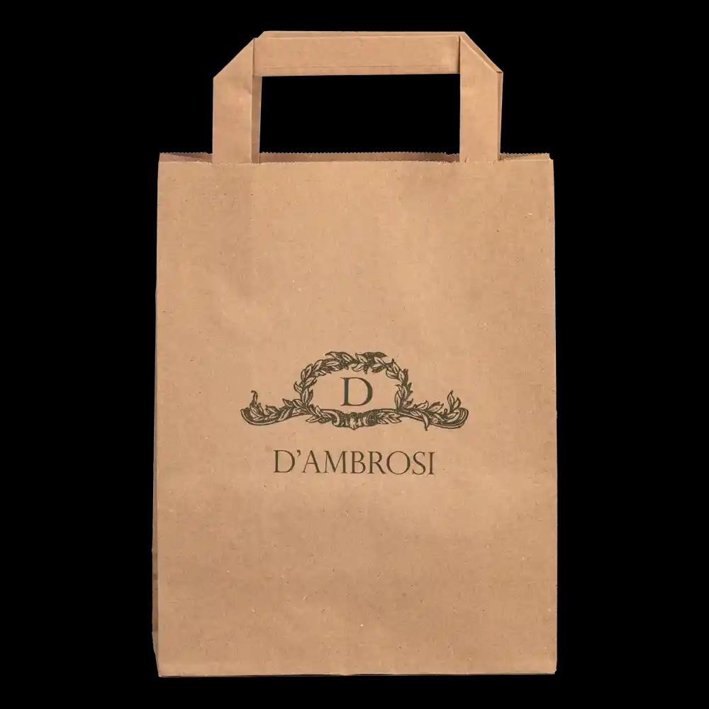 Printed Internal Flat Handle Paper Carrier Bags