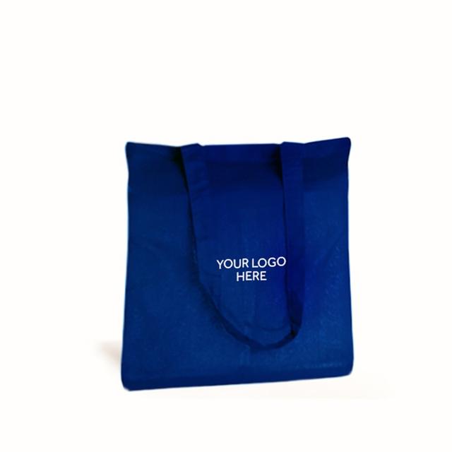 Personalised Royal Blue Cotton Shopping Bags