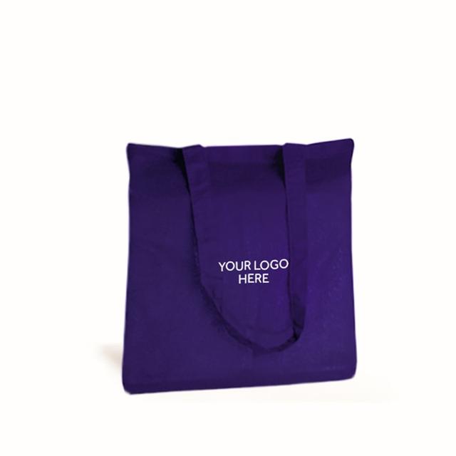 Personalised Purple Cotton Shopping Bags