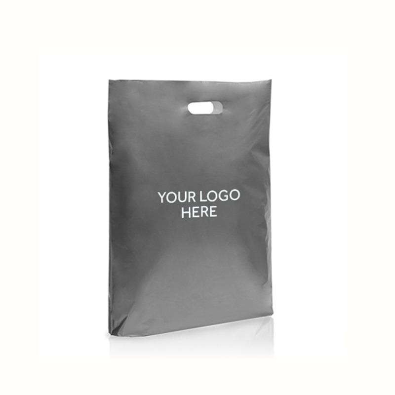 Silver Printed Varigauge Plastic Carrier Bags