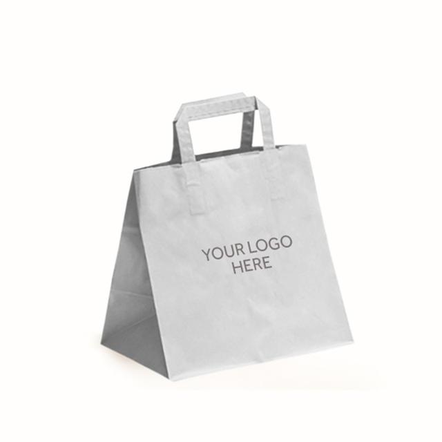 White Printed Patisserie Bags