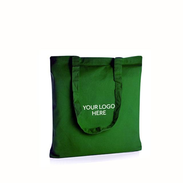 Personalised Green Cotton Shopping Bags