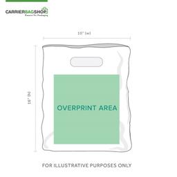 Apple Green Printed Varigauge Plastic Carrier Bags